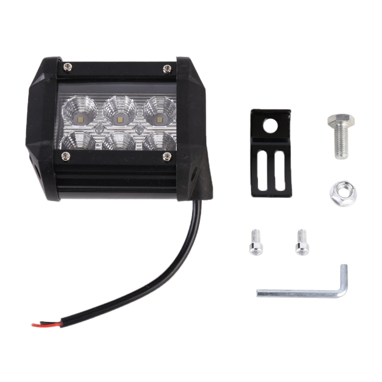 18W 6 LED แสงสีขาว Floodlight โคมไฟวิศวกรรม / กันน้ำ IP67 SUVs Light, DC 10-30V, 6 LED Floodlight