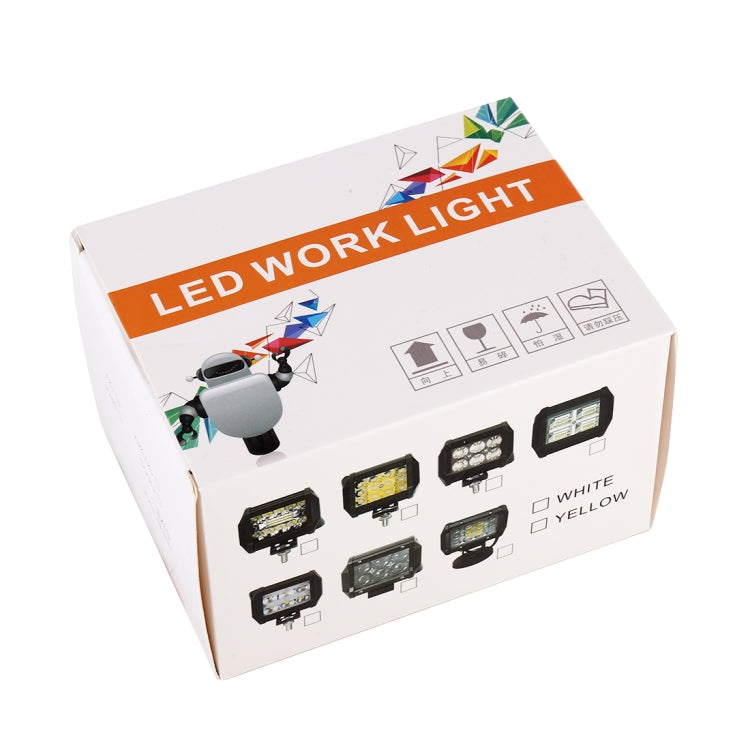 18W 6 LED แสงสีขาว Floodlight โคมไฟวิศวกรรม / กันน้ำ IP67 SUVs Light, DC 10-30V, 6 LED Floodlight