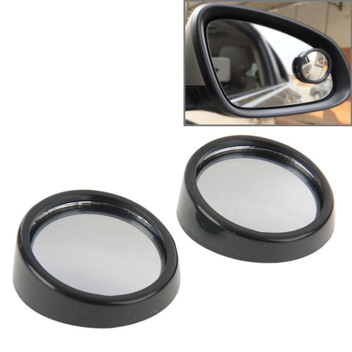 2 ชิ้น SY-022 กระจกรถยนต์ยานพาหนะจุดบอดมองหลังกระจกกลมเล็ก, เส้นผ่านศูนย์กลาง: ประมาณ 5.6 ซม., SY-022(Black), SY-022