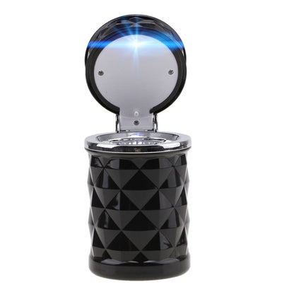 ที่เขี่ยบุหรี่รถยนต์ Diamond Facets พร้อมไฟ LED, with LED Light(Black), with LED Light(White)