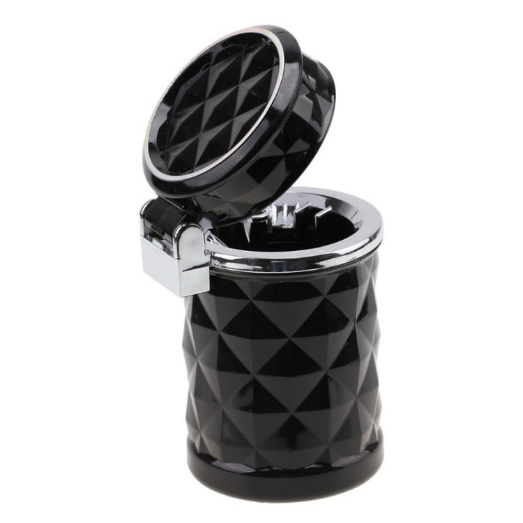 ที่เขี่ยบุหรี่รถยนต์ Diamond Facets พร้อมไฟ LED, with LED Light(Black), with LED Light(White)