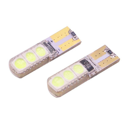 2 ชิ้น T10 2W 120-140LM 6 LED น้ำแข็งสีฟ้า 5050 ไฟเบรก LED สำหรับยานพาหนะ DC12V, 6 5050 LEDs, 6 LED 5050 LEDs, 6  5050 LEDs