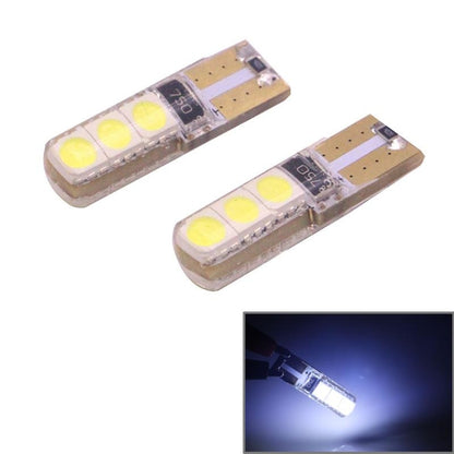 2 ชิ้น T10 2W 120-140LM 6 LED น้ำแข็งสีฟ้า 5050 ไฟเบรก LED สำหรับยานพาหนะ DC12V, 6 5050 LEDs, 6 LED 5050 LEDs, 6  5050 LEDs