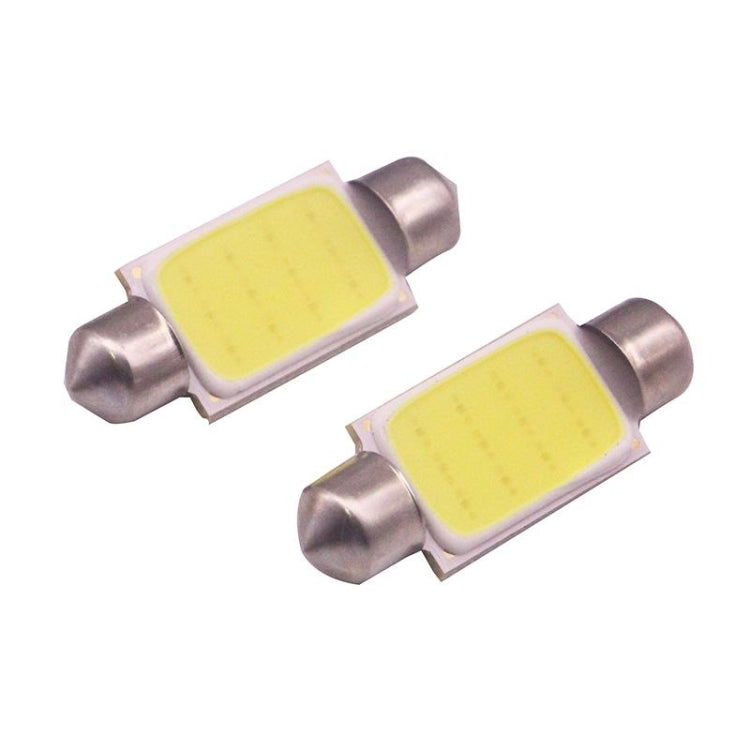 2 ชิ้น 39 มิลลิเมตร 1.5 วัตต์ 80LM แสงสีขาว 1 ซัง LED ป้ายทะเบียนไฟอ่านหนังสือ รถ หลอดไฟ, 39mm