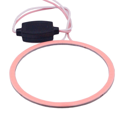 80mm 5W 180LM ดวงตาแองเจิลวงกลมไฟหน้ารถ COB ไฟ LED สำหรับยานพาหนะ, DC 12-24V, 80mm Pink Light, 80mm Green Light, 80mm Red Light