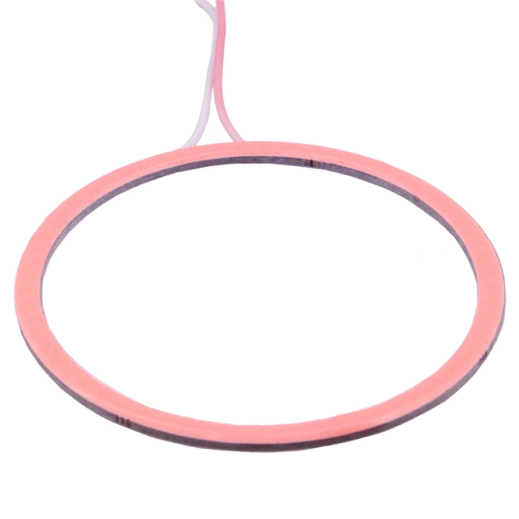 80mm 5W 180LM ดวงตาแองเจิลวงกลมไฟหน้ารถ COB ไฟ LED สำหรับยานพาหนะ, DC 12-24V, 80mm Pink Light, 80mm Green Light, 80mm Red Light