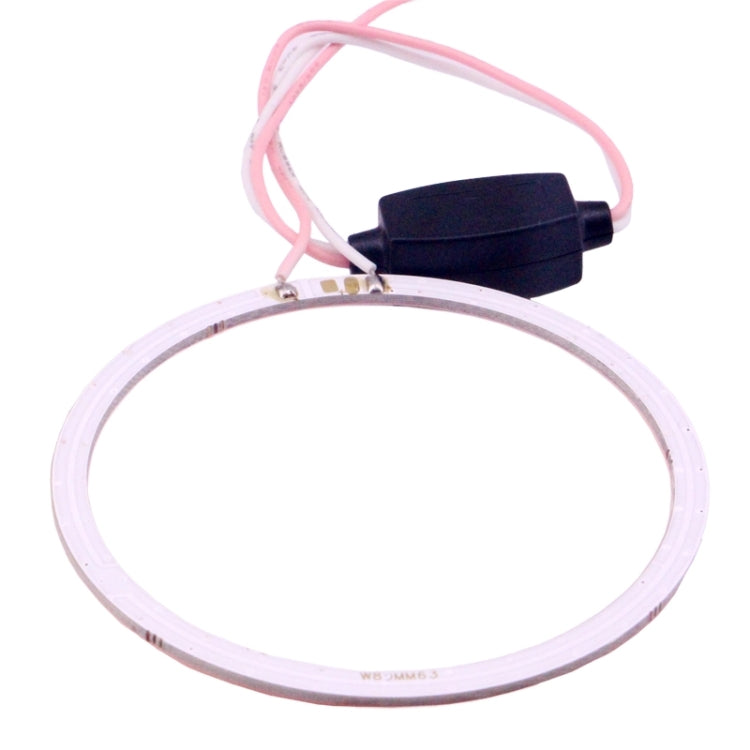 80mm 5W 180LM ดวงตาแองเจิลวงกลมไฟหน้ารถ COB ไฟ LED สำหรับยานพาหนะ, DC 12-24V, 80mm Pink Light, 80mm Green Light, 80mm Red Light