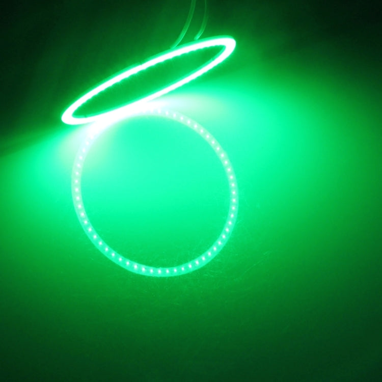 80mm 5W 180LM ดวงตาแองเจิลวงกลมไฟหน้ารถ COB ไฟ LED สำหรับยานพาหนะ, DC 12-24V, 80mm Pink Light, 80mm Green Light, 80mm Red Light