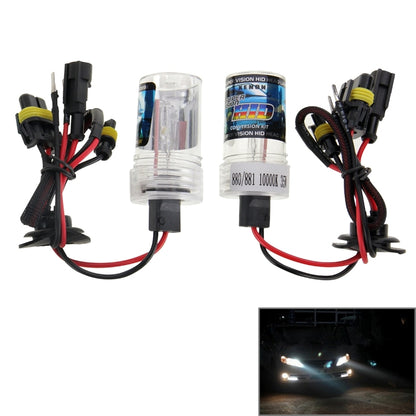DC12V 35W H27/880/881 ไฟซีนอน HID ลำแสงเดี่ยว Super Vision ไฟหน้าแบบกันน้ำ อุณหภูมิสี: 6000K แพ็ค 2 ชิ้น, 880/881