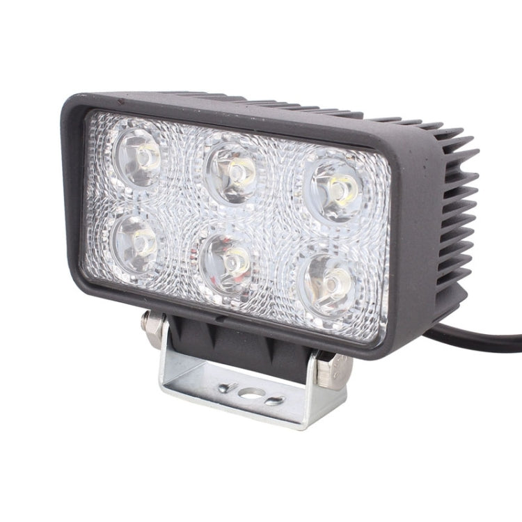 LML-1518 18W 1260-1350LM Epistar 6 LED สีขาว 30 องศา Spot Beam ไฟ LED รถยนต์กันน้ำ IP67, DC 10-30V, Spot Light+18W 1350LM