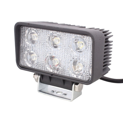 LML-1518 18W 1260-1350LM Epistar 6 LED สีขาว 30 องศา Spot Beam ไฟ LED รถยนต์กันน้ำ IP67, DC 10-30V, Spot Light+18W 1350LM