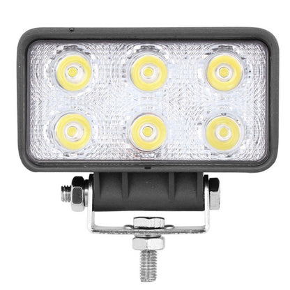 LML-1518 18W 1260-1350LM Epistar 6 LED สีขาว 30 องศา Spot Beam ไฟ LED รถยนต์กันน้ำ IP67, DC 10-30V, Spot Light+18W 1350LM