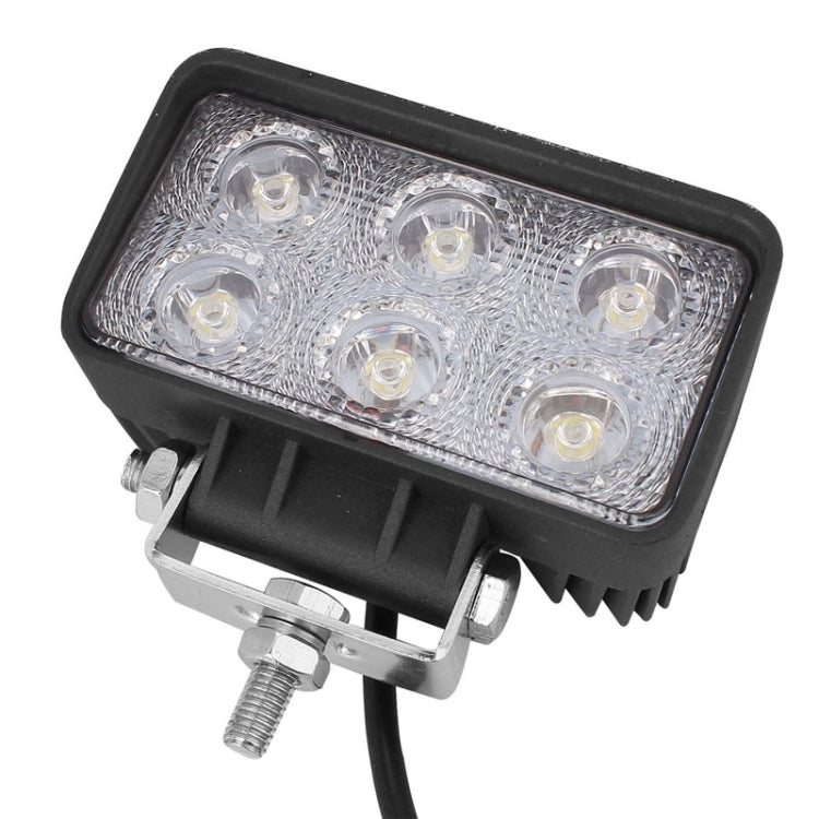 LML-1518 18W 1260-1350LM Epistar 6 LED สีขาว 30 องศา Spot Beam ไฟ LED รถยนต์กันน้ำ IP67, DC 10-30V, Spot Light+18W 1350LM