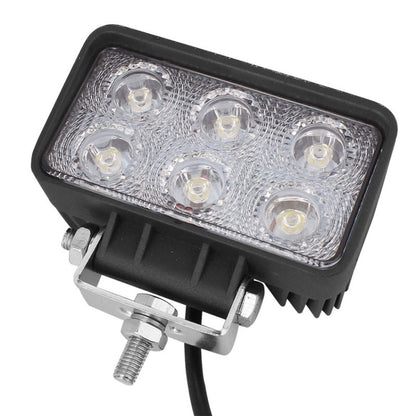LML-1518 18W 1260-1350LM Epistar 6 LED สีขาว 30 องศา Spot Beam ไฟ LED รถยนต์กันน้ำ IP67, DC 10-30V, Spot Light+18W 1350LM