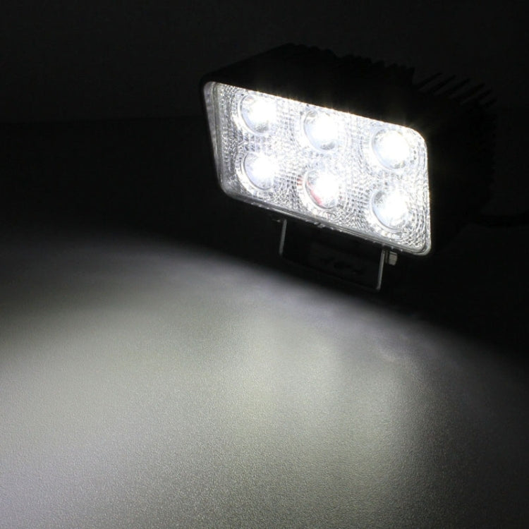 LML-1518 18W 1260-1350LM Epistar 6 LED สีขาว 30 องศา Spot Beam ไฟ LED รถยนต์กันน้ำ IP67, DC 10-30V, Spot Light+18W 1350LM