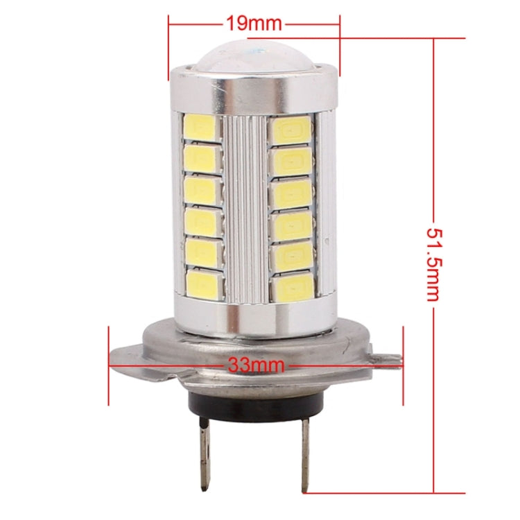 2 ชิ้น H7 16.5 วัตต์ 990LM 6500K แสงสีขาว 5630 SMD 33 LED รถ ไฟเบรก / พวงมาลัย, DC12V, H7