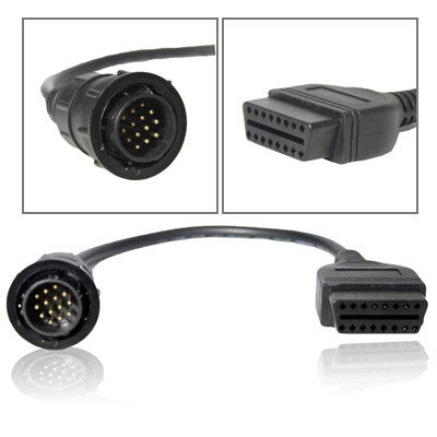 สำหรับ Benz OBDII Sprinter 14 Pin ถึง 16 Pin Diagnostic Plug Adapter, 14 Pin to 16 Pin for Benz