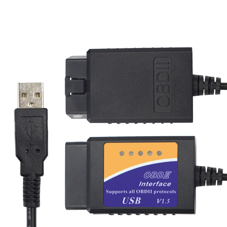 ELM327 อินเทอร์เฟซ USB V1.4 เครื่องมือสแกนเนอร์วินิจฉัยอัตโนมัติ OBDII, ELM327 V1.4