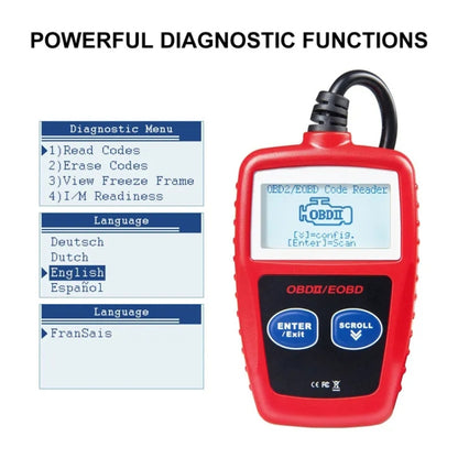MaxiScan MS309 เครื่องอ่านรหัสข้อผิดพลาด OBDII / EOBD, MS309