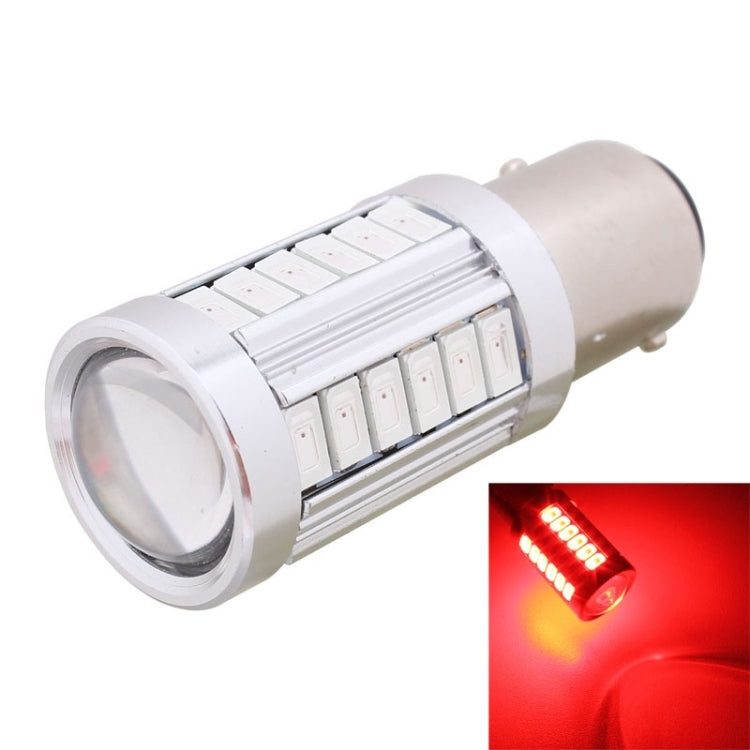 2PCS 1157/BAY15D 16.5W 1155LM 630-660nm 33 LED SMD 5630 สีแดงรถไฟเบรคหลอดไฟสำหรับยานพาหนะ,DC12V, 1157