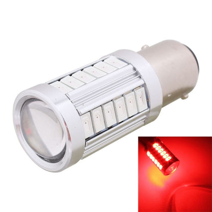 2PCS 1157/BAY15D 16.5W 1155LM 630-660nm 33 LED SMD 5630 สีแดงรถไฟเบรคหลอดไฟสำหรับยานพาหนะ,DC12V, 1157