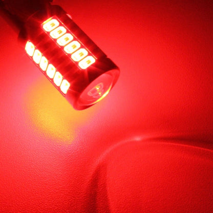 2PCS 1157/BAY15D 16.5W 1155LM 630-660nm 33 LED SMD 5630 สีแดงรถไฟเบรคหลอดไฟสำหรับยานพาหนะ,DC12V, 1157