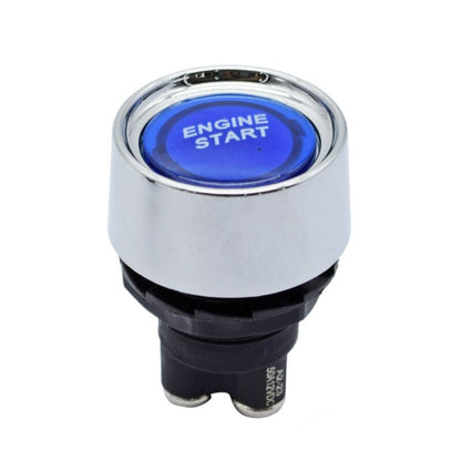 สวิตช์สตาร์ทเครื่องยนต์ Blue Light Push Start สำหรับ Racing Sport, DC 12V, DC 12V(Red)