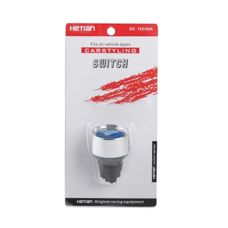 สวิตช์สตาร์ทเครื่องยนต์ Blue Light Push Start สำหรับ Racing Sport, DC 12V, DC 12V(Red)