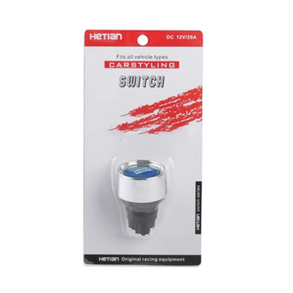 สวิตช์สตาร์ทเครื่องยนต์ Blue Light Push Start สำหรับ Racing Sport, DC 12V, DC 12V(Red)