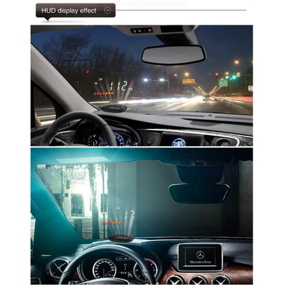 A1 2.0 นิ้วรถ GPS HUD Head Up Display ระบบรักษาความปลอดภัยที่ติดตั้งในยานพาหนะ, รองรับความเร็ว & เวลาจริง & ระดับความสูง & สัญญาณเตือนความเร็วสูง & เข็มทิศ & MPH & การนอนหลับอัตโนมัติ & KM และสัญญาณดาวเทียม, A1
