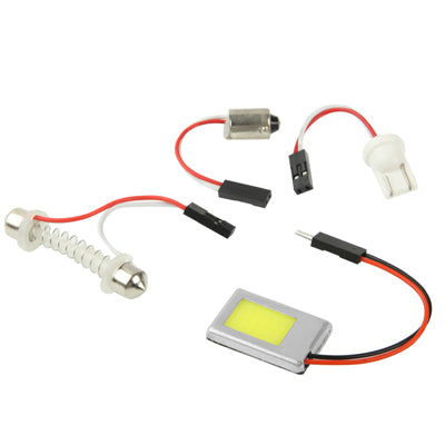 หลอดไฟภายในรถยนต์ LED แสงสีขาว 5 วัตต์ พร้อมโดม T10 + อะแดปเตอร์พู่ห้อย BA9S, 5W