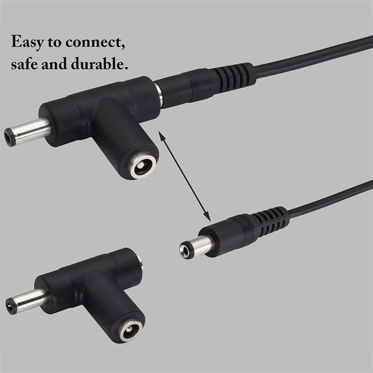2A 5.5 x 2.1 มม. ปลั๊กอะแดปเตอร์จ่ายไฟ DC ปลั๊กสายไฟขดที่ชาร์จแบตในรถ, ความยาว: 40-140 ซม., 5.5 x 2.1mm