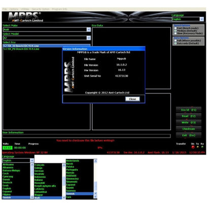 MPPS V16.1.02 ECU Chip Tuningเครื่องมือวินิจฉัยมืออาชีพสำหรับEDC15 / EDC16 / EDC17 Inkl CHECKSUM Read & Writeหน่วยความจำ, Diagnostic Tool