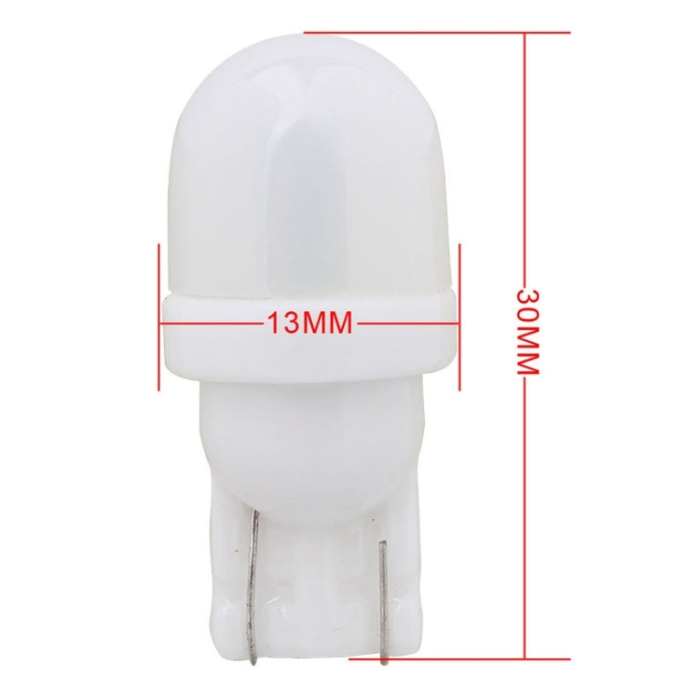 10 ชิ้น T10 1W 80LM เซรามิก 2 LED SMD 5630 โคมไฟล้างรถ, DC 12V, 2 LED SMD 5630, 5630-2smd, T10+1W 80LM/Yellow Light