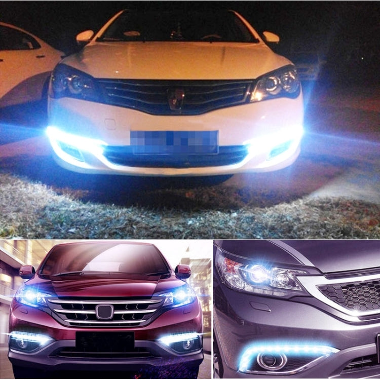 2 ชิ้น 4.5 วัตต์ 9 LED SMD 5050 งูแบบยืดหยุ่น LED รถไฟวิ่งกลางวัน, DC 12V, 4.5W