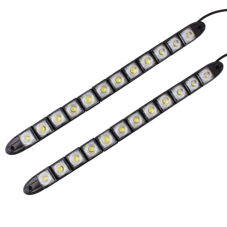 2 ชิ้น 6 วัตต์ 12 LED SMD 5050 งูยืดหยุ่น LED รถไฟวิ่งกลางวัน, DC 12V, 6W
