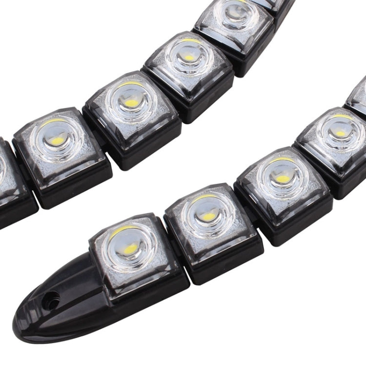 2 ชิ้น 6 วัตต์ 12 LED SMD 5050 งูยืดหยุ่น LED รถไฟวิ่งกลางวัน, DC 12V, 6W