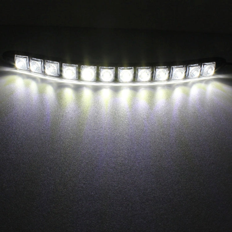 2 ชิ้น 6 วัตต์ 12 LED SMD 5050 งูยืดหยุ่น LED รถไฟวิ่งกลางวัน, DC 12V, 6W