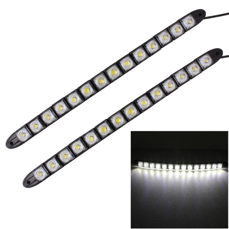 2 ชิ้น 7 วัตต์ 14 LED SMD 5050 งูยืดหยุ่น LED รถไฟวิ่งกลางวัน, DC 12V, 7W