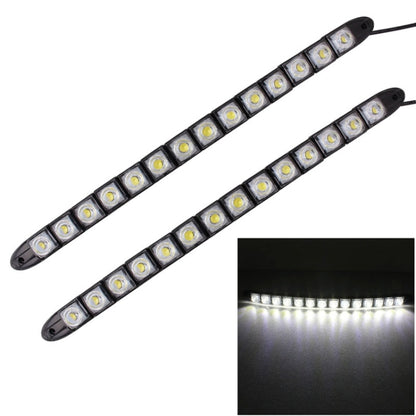 2 ชิ้น 7 วัตต์ 14 LED SMD 5050 งูยืดหยุ่น LED รถไฟวิ่งกลางวัน, DC 12V, 7W