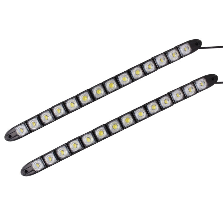 2 ชิ้น 7 วัตต์ 14 LED SMD 5050 งูยืดหยุ่น LED รถไฟวิ่งกลางวัน, DC 12V, 7W