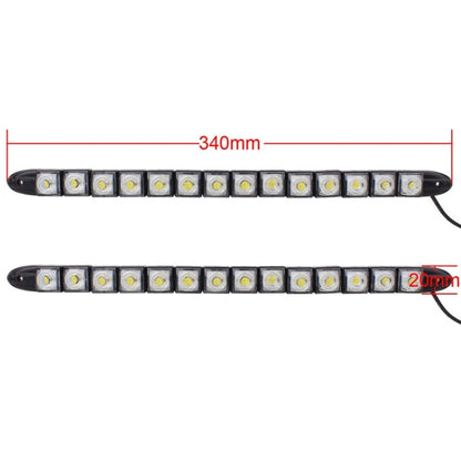 2 ชิ้น 7 วัตต์ 14 LED SMD 5050 งูยืดหยุ่น LED รถไฟวิ่งกลางวัน, DC 12V, 7W