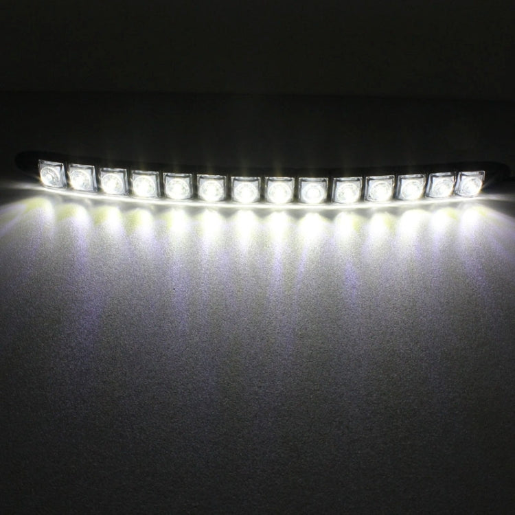 2 ชิ้น 7 วัตต์ 14 LED SMD 5050 งูยืดหยุ่น LED รถไฟวิ่งกลางวัน, DC 12V, 7W
