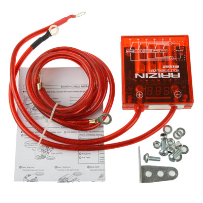 ตัวปรับแรงดันไฟฟ้า PIVOT Mega Raizin, ระบบความจุสูงและตัวตรวจสอบประสิทธิภาพแบตเตอรี่, DC 12V, 03080004