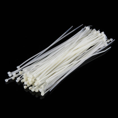 500 ชิ้น 3x150 มิลลิเมตร Self-Locking Nylon Cable Wire Zip Ties, 3mm x 150mm White