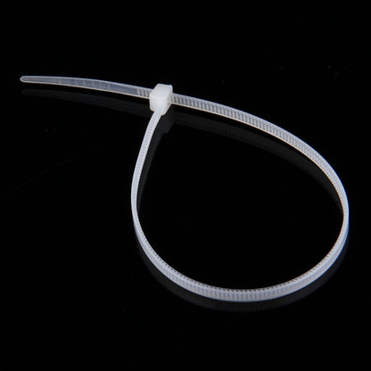 500 ชิ้น 3x150 มิลลิเมตร Self-Locking Nylon Cable Wire Zip Ties, 3mm x 150mm White