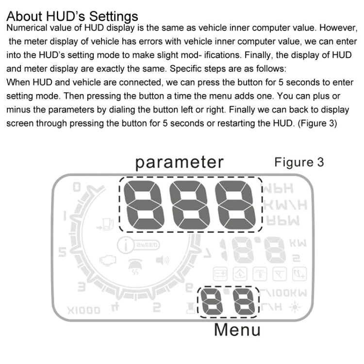 W02 5.5 นิ้วรถ OBDII HUD ระบบเตือนการบริโภคน้ำมันเชื้อเพลิงติดรถยนต์ Head Up Display โปรเจคเตอร์พร้อม LED, W02