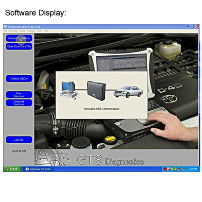 Mini VCI J2534 สายวินิจฉัยเครื่องมือสำหรับ Toyota TIS Tech Stream OBD OBDII เครื่องมือสแกนเนอร์, J2534