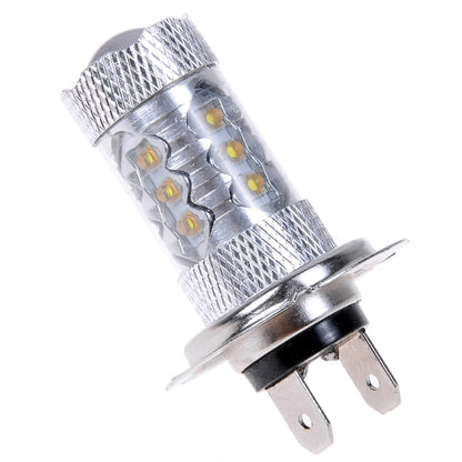 2 ชิ้น H7 800 ลูเมน 80 วัตต์ 16-3535-LEDs 6000K แสงสีขาวรถ LED ไฟตัดหมอก, DC 12-24V, H7 80W
