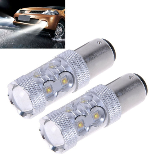2 ชิ้น 1156/BA15S 650 ลูเมน 50 วัตต์ 10-3535-LEDs 6500K แสงสีขาวไฟเลี้ยวไฟ DC 12-24V, 1156/BA15S